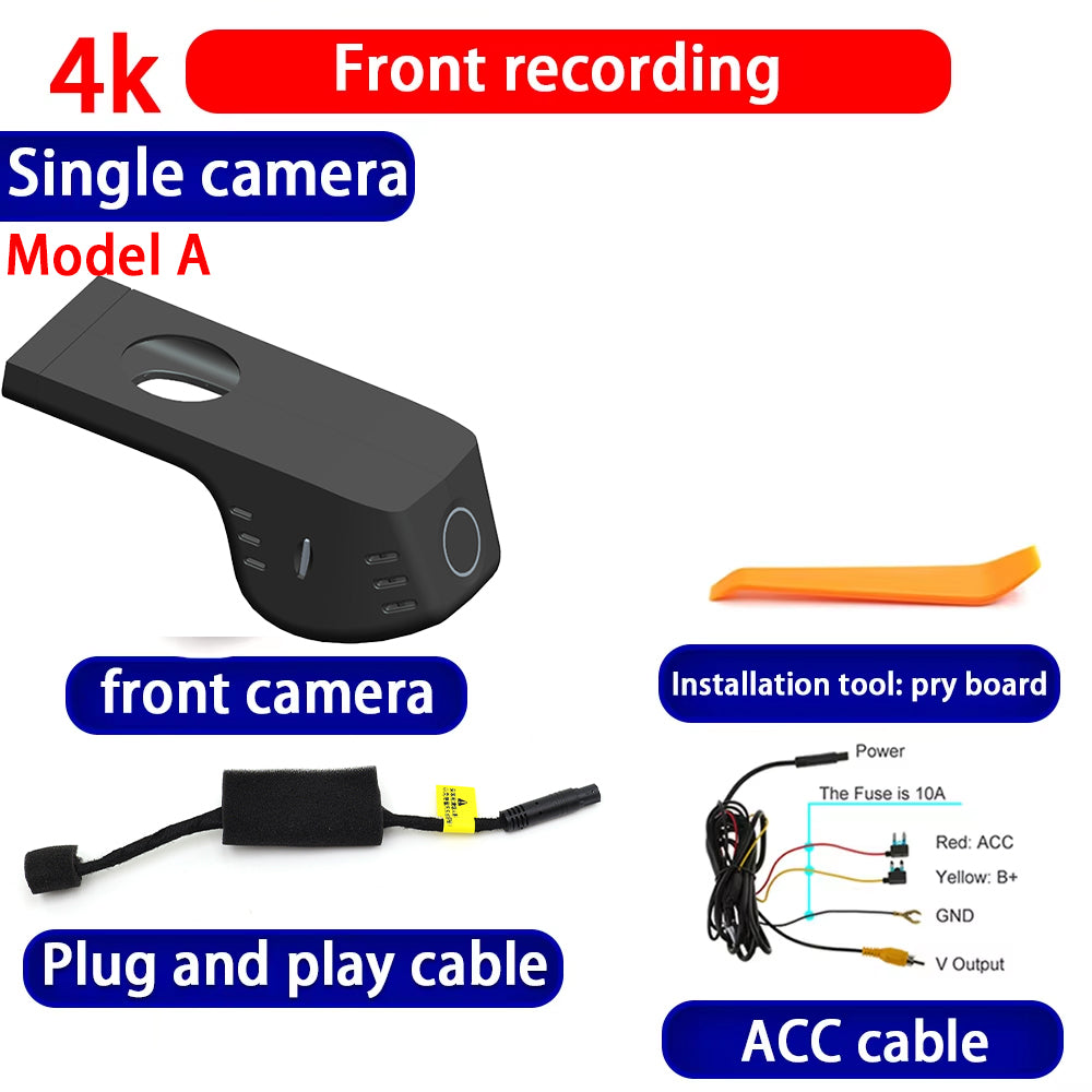 for Geely Xingyuan Proton eMas 5 2024 2025 4K Dash Cam Wifi Camera Video Recorder