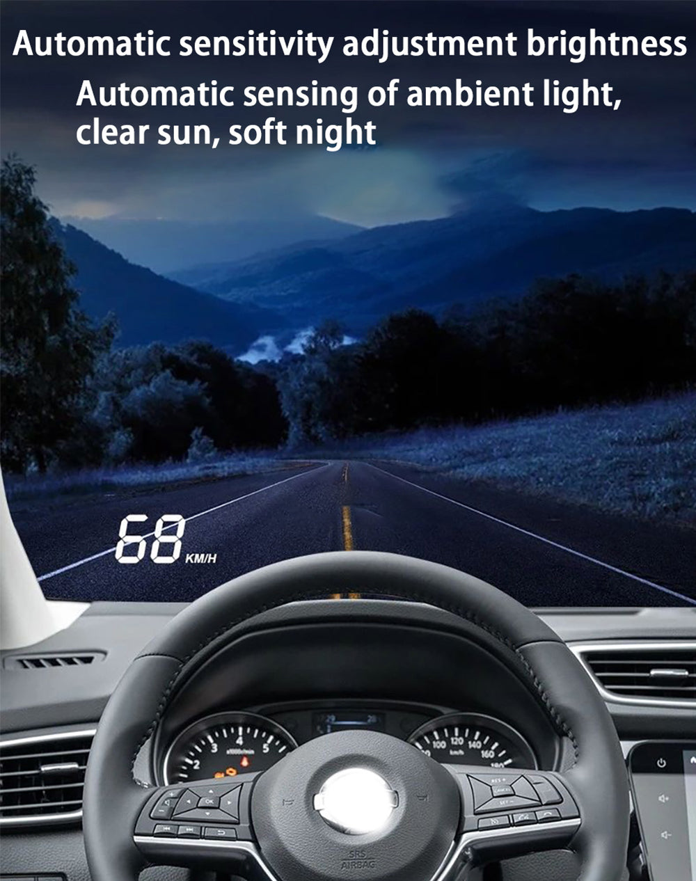 for Nissan Qashqai Dualis J10 2006-2013 Auto HUD Display Projector Alarm Head Up Display Speedometer