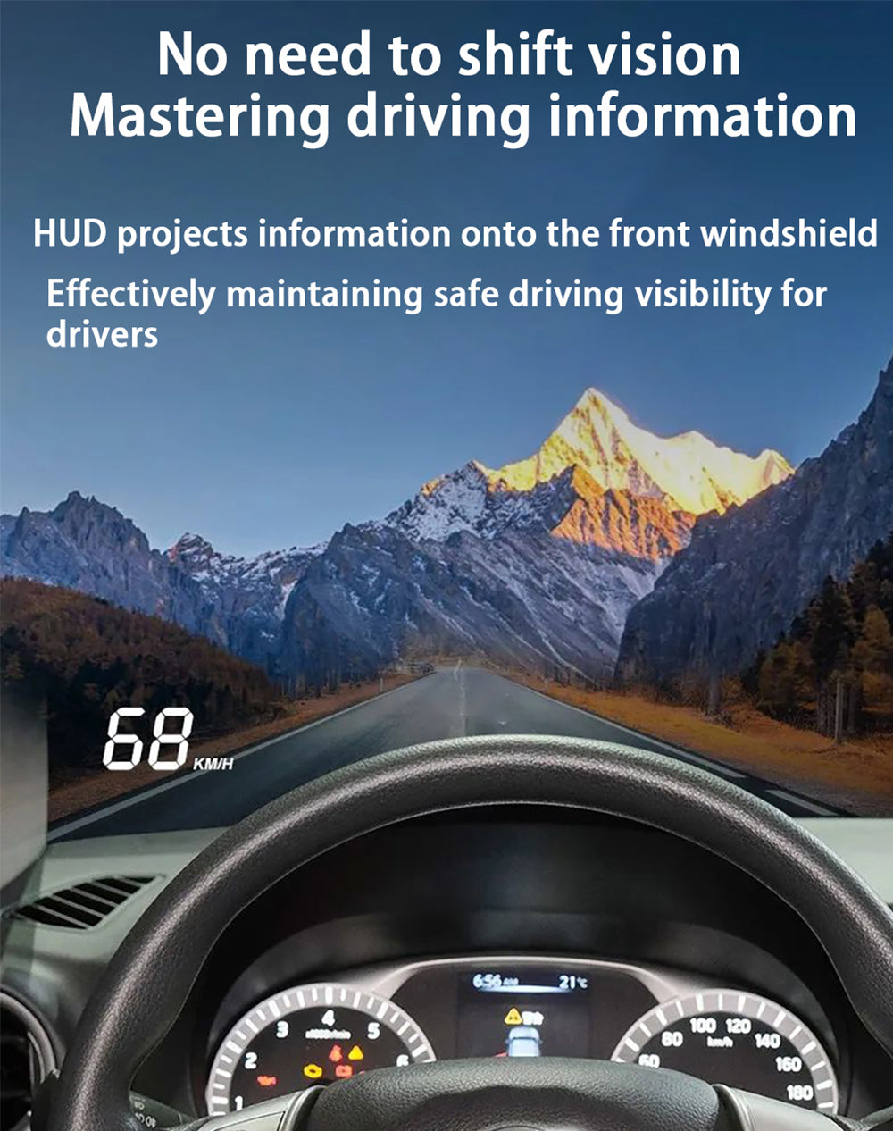 for Nissan X Terra X-Terra 2018-2025 Auto HUD Display Projector Alarm Head Up Display Speedometer