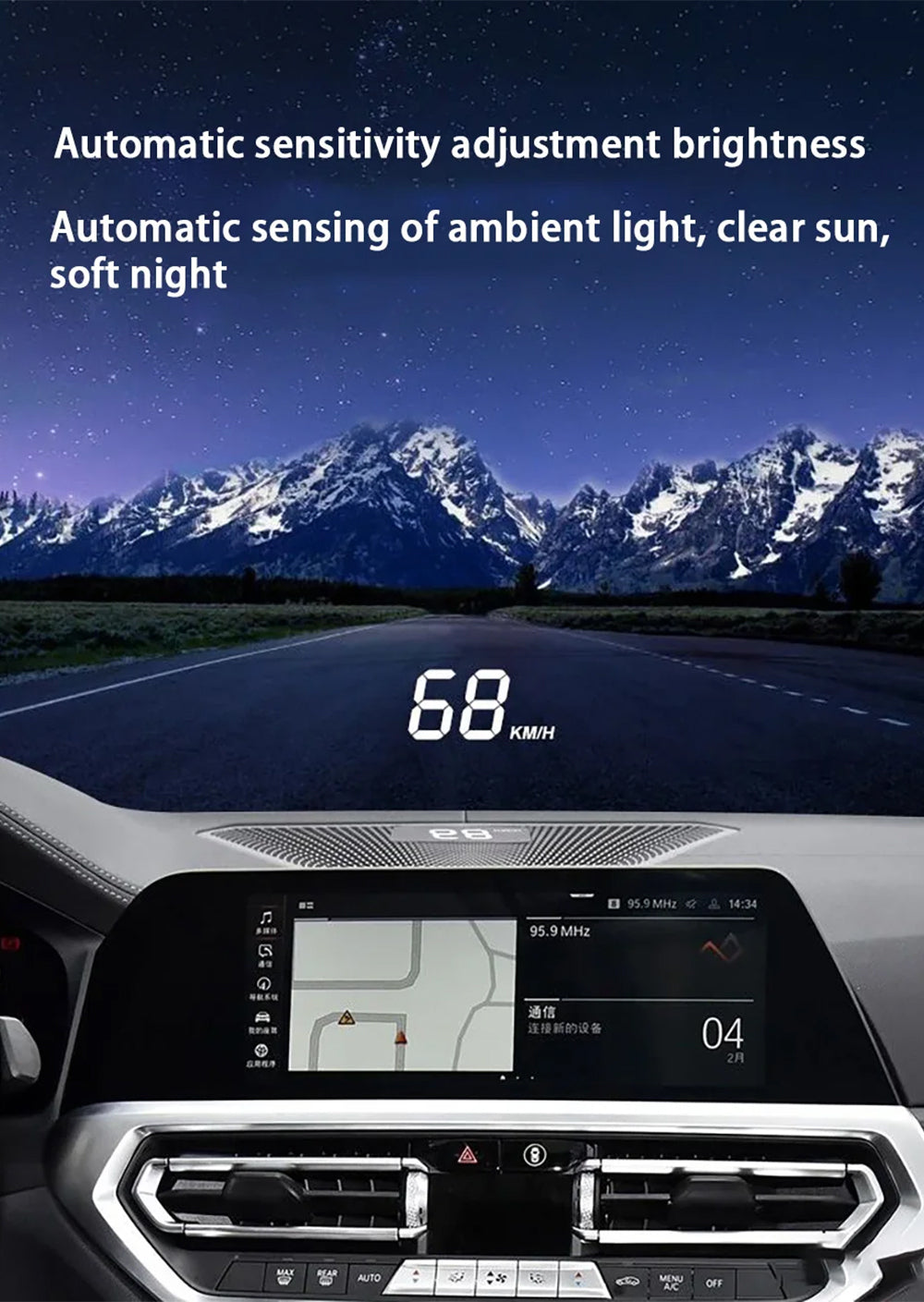 for BMW 3 4 Series G20 G21 G22 G23 G26 2019-2025 Auto HUD Display Projector Alarm Head Up Display Speedometer