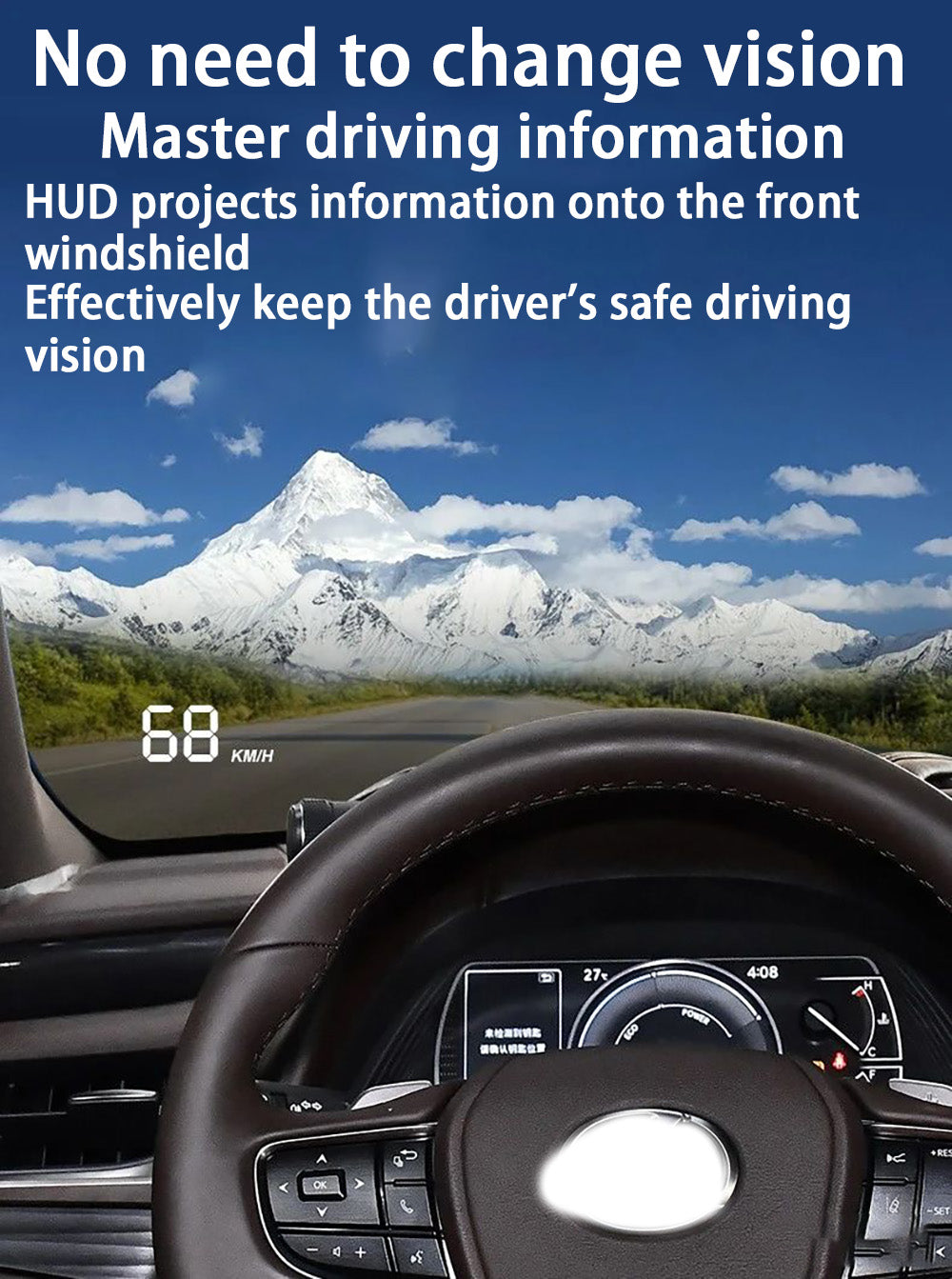 for Lexus ES ES200 ES250 ES300h ES350 XZ10 2019-2025 Auto HUD Display Projector Alarm Head Up Display Speedometer