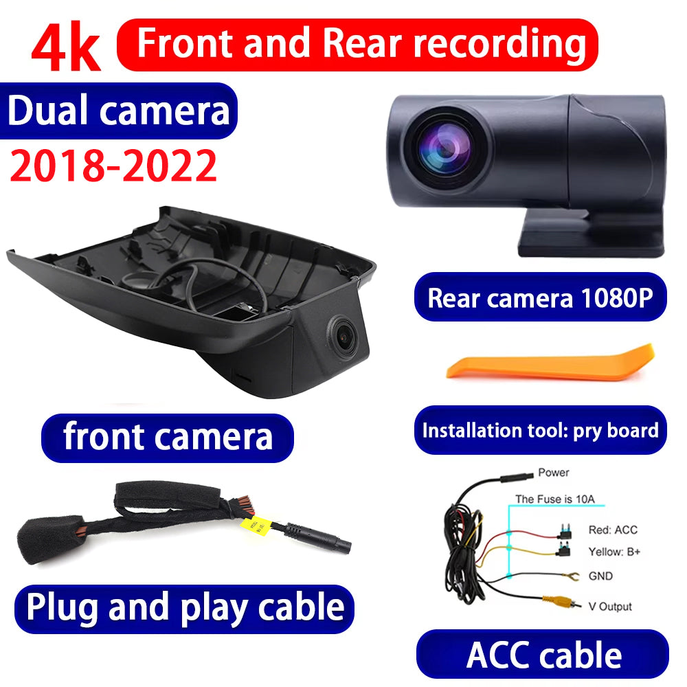 for Toyota Prius XW50 XW60 2018-2025 4K Dash Cam Wifi Camera Video Recorder