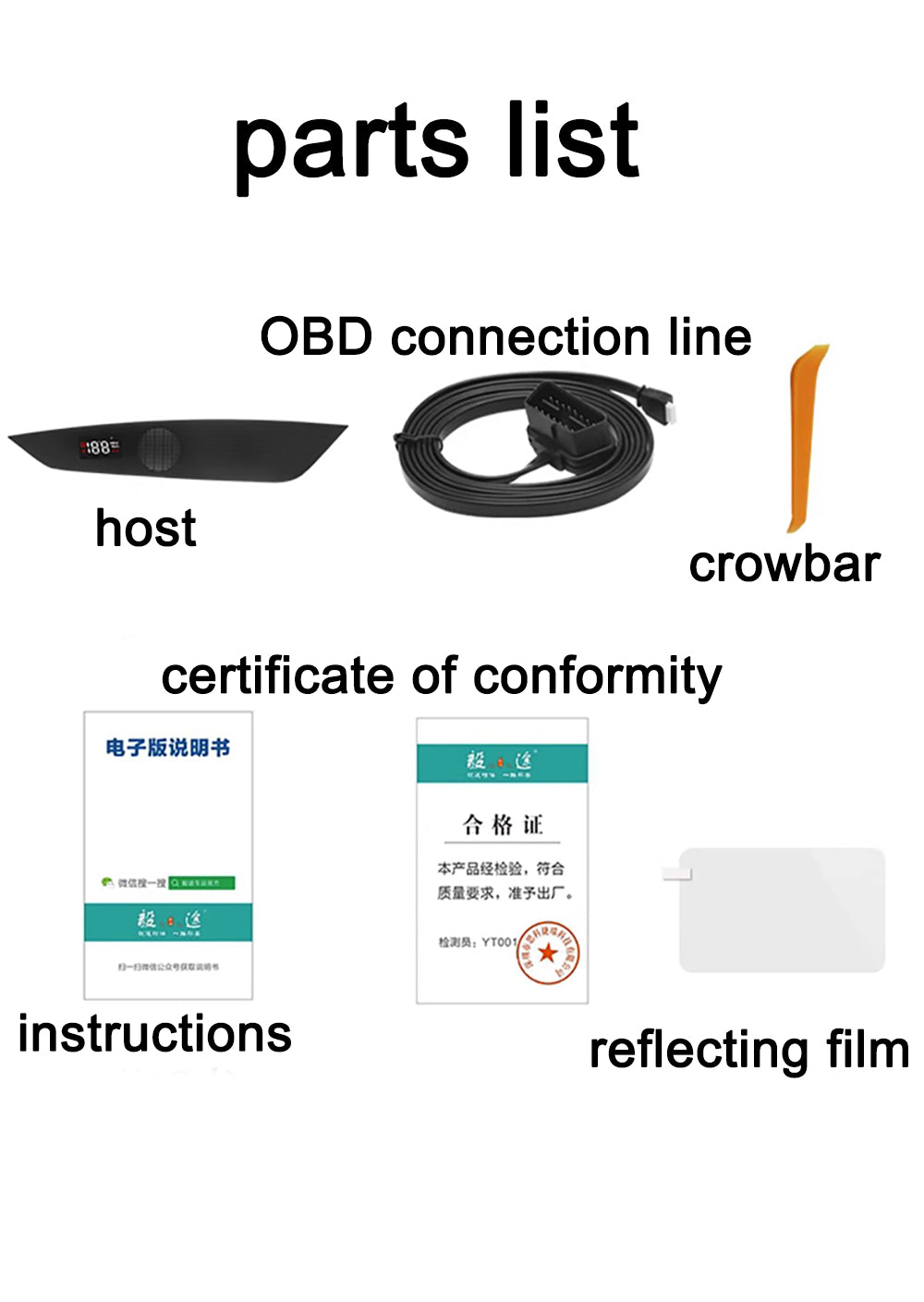 for BYD Tang DM i p DM-i DM-p Tan EV 2018-2024 Auto HUD Display Projector Alarm Head Up Display Speedometer