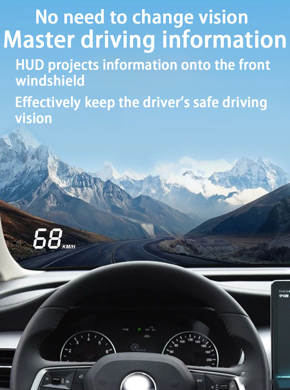 for BYD Song Max M6 eMax e6 EV DM-i DM i 2017-2024 Auto HUD Display Projector Alarm Head Up Display Speedometer