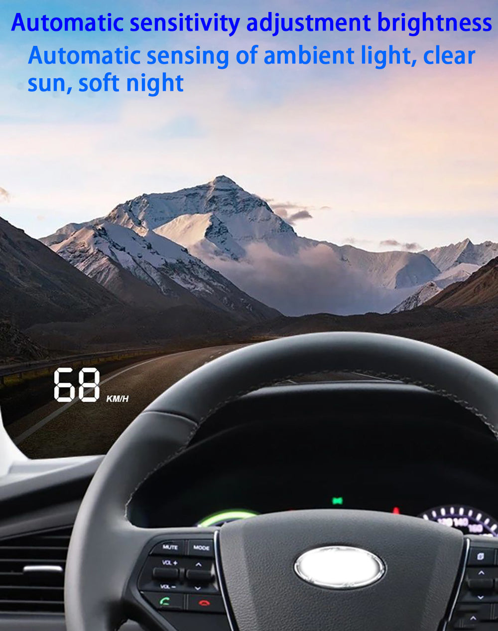 for Hyundai Sonata LF 2015 2016 2017 2018 2019 Auto HUD Display Projector Alarm Head Up Display Speedometer