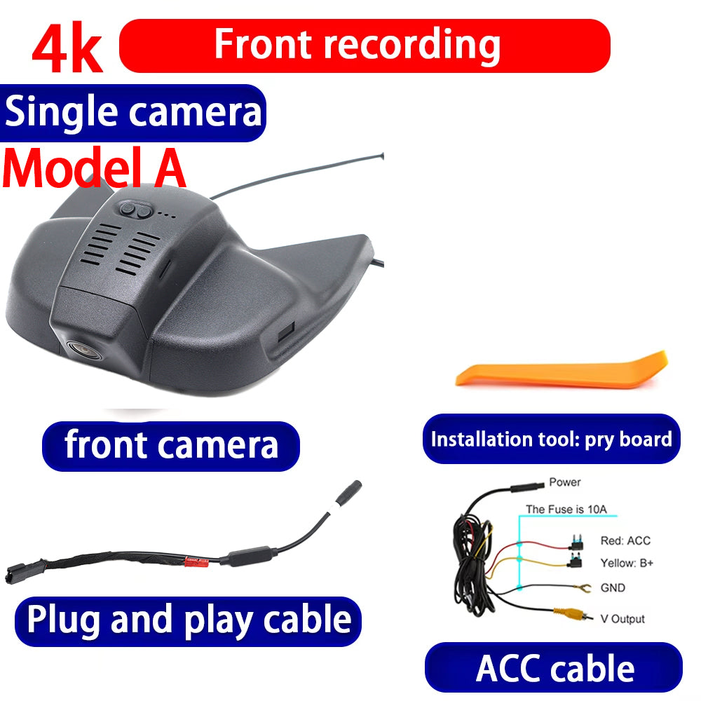 for Ford Focus 4 Mk4 2018 2019 2020 2021 2022 2023 2024 2025 4K Dash Cam Wifi Camera Video Recorder