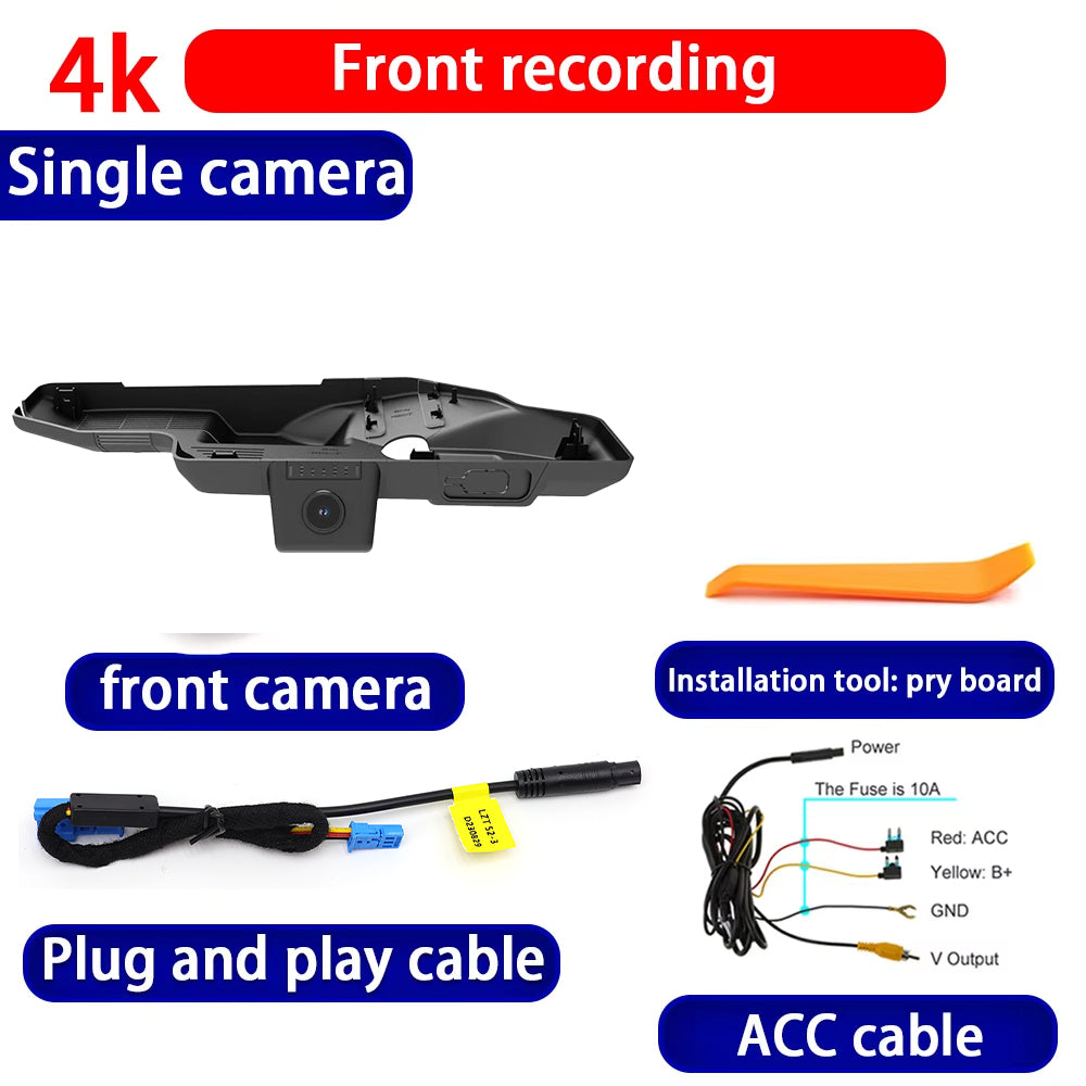 for Ford Mustang 7 S650 2024 2025 7th Gen 4K Dash Cam Wifi Camera Video Recorder