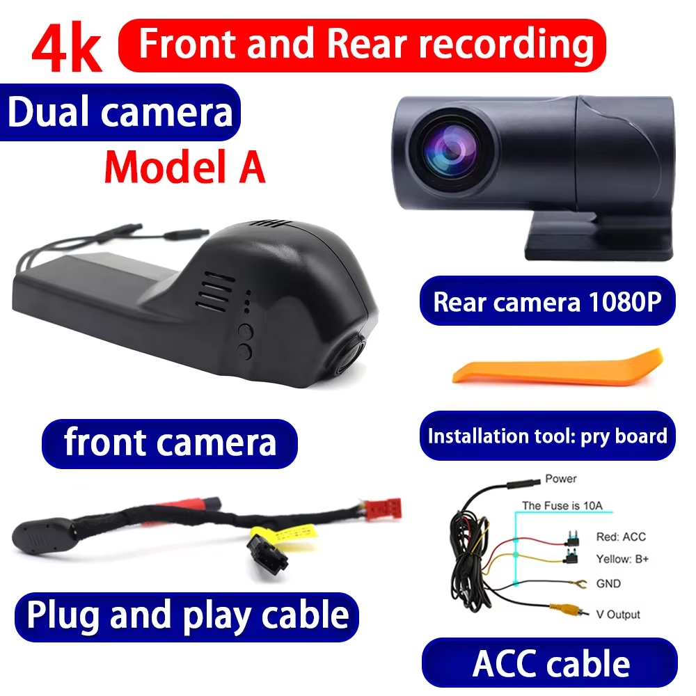 for BMW 3 4 7 Series F30 F31 F34 F35 F32 F33 F36 M3 M4 F01 F02 M7 4K Dash Cam Wifi Camera Video Recorder