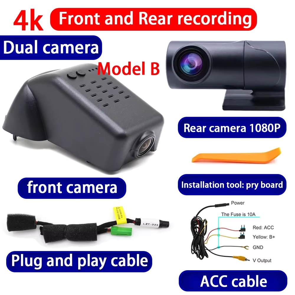 for Volvo S90 V90 XC60 2016-2025 4K Dash Cam Wifi Camera Video Recorder