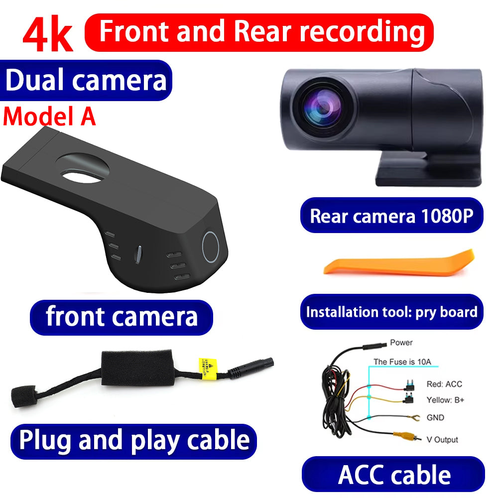 for Geely Xingyuan Proton eMas 5 2024 2025 4K Dash Cam Wifi Camera Video Recorder