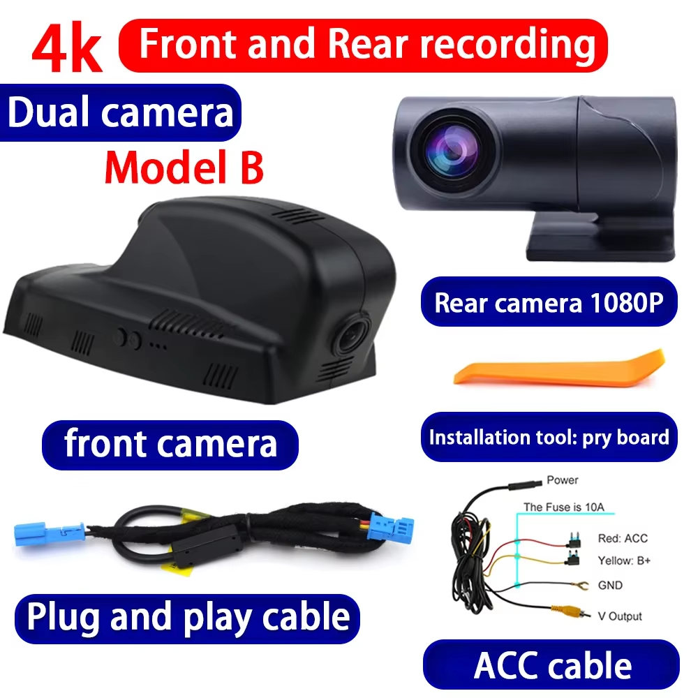for BMW 1 3 5 Series E81 E82 E87 E88 E90 E91 E92 E93 E60 E61 F10 F11 F07 4K Dash Cam Wifi Camera Video Recorder