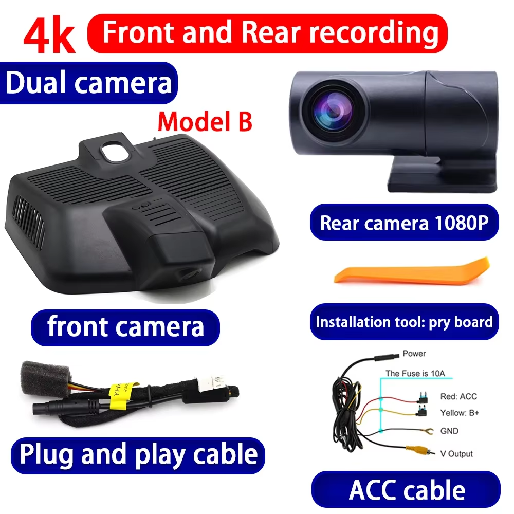 for Mercedes Benz C Class W206 S206 2022 2023 2024 2025 4K Dash Cam Wifi Camera Video Recorder