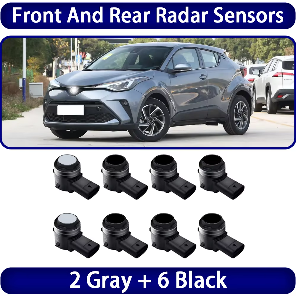 for Toyota CHR C-HR C HR AX10 AX50 2016-2023 OEM Car Parking Sensor Kit Buzzer Alarm Reverse Radar Detector System
