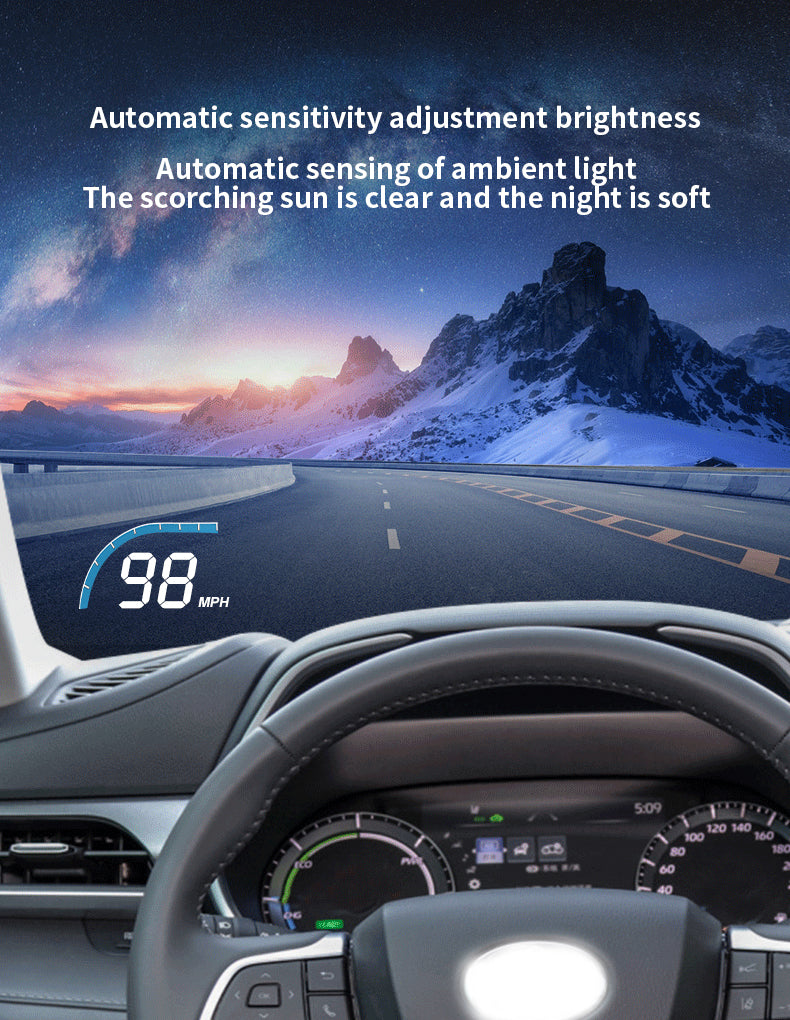 for Toyota Highlander Kluger XU70 2020-2025 Auto HUD Display Projector Alarm Head Up Display Speedometer