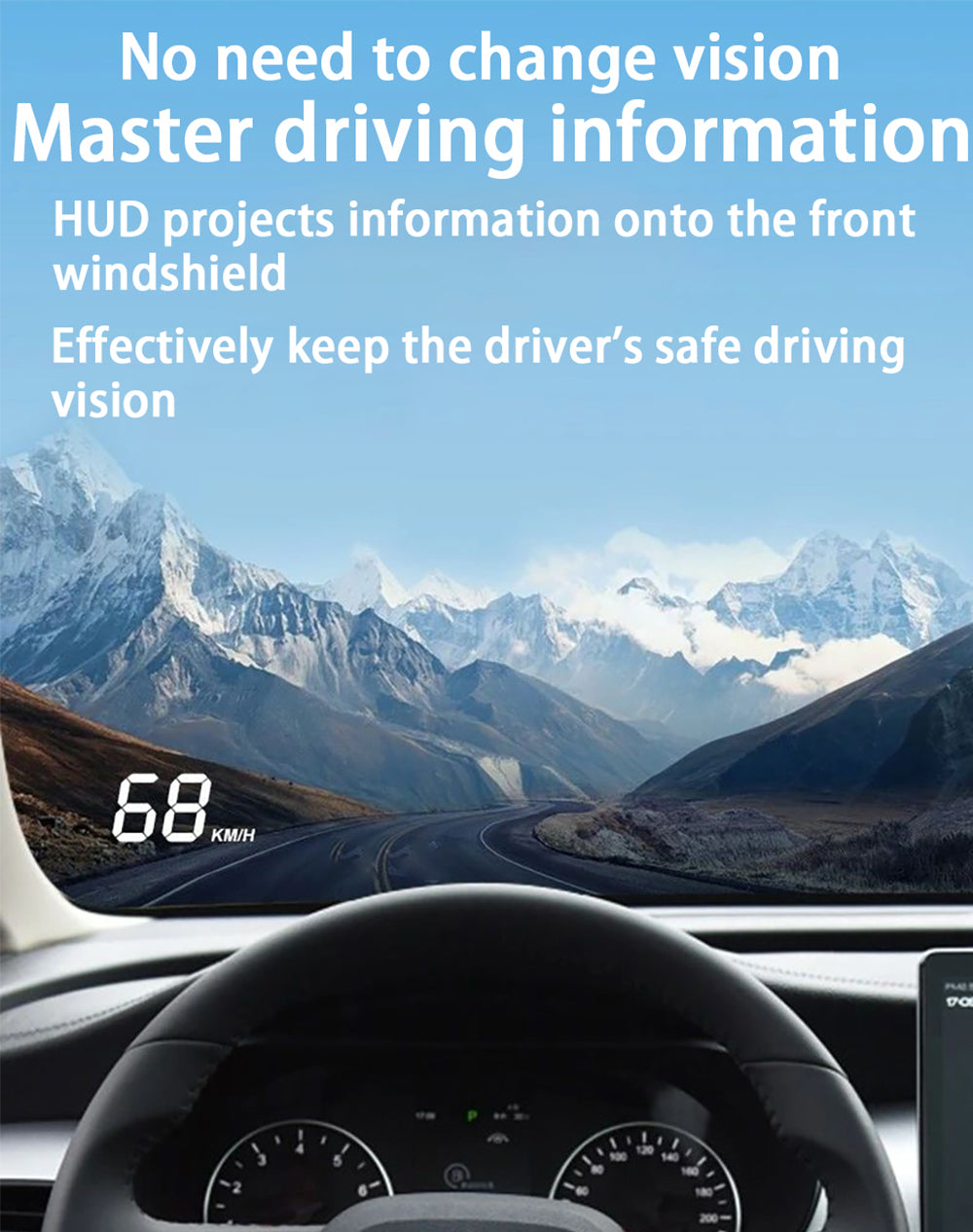 for BYD Qin DM EV Petrol 2012-2024 Auto HUD Display Projector Alarm Head Up Display Speedometer