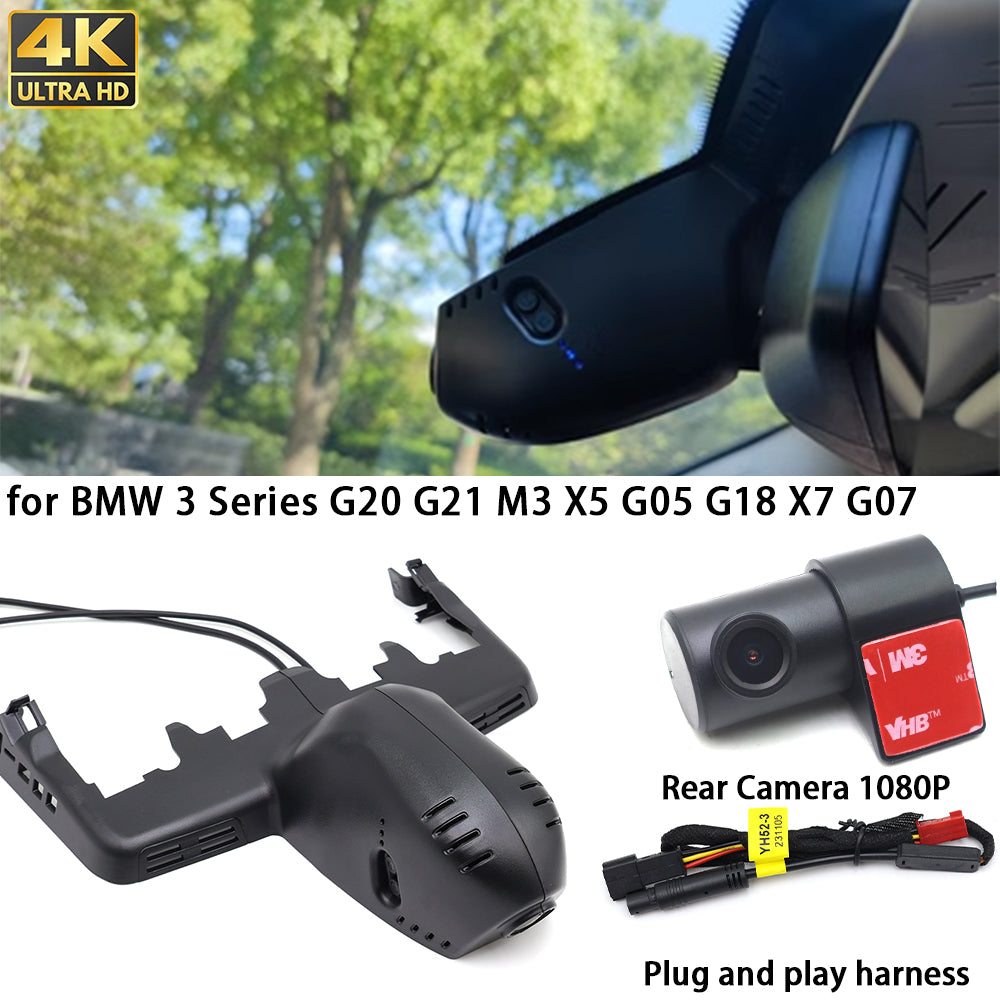 for BMW 3 Series G20 G21 M3 X5 G05 G18 X7 G07 4K Dash Cam Wifi Camera Video Recorder