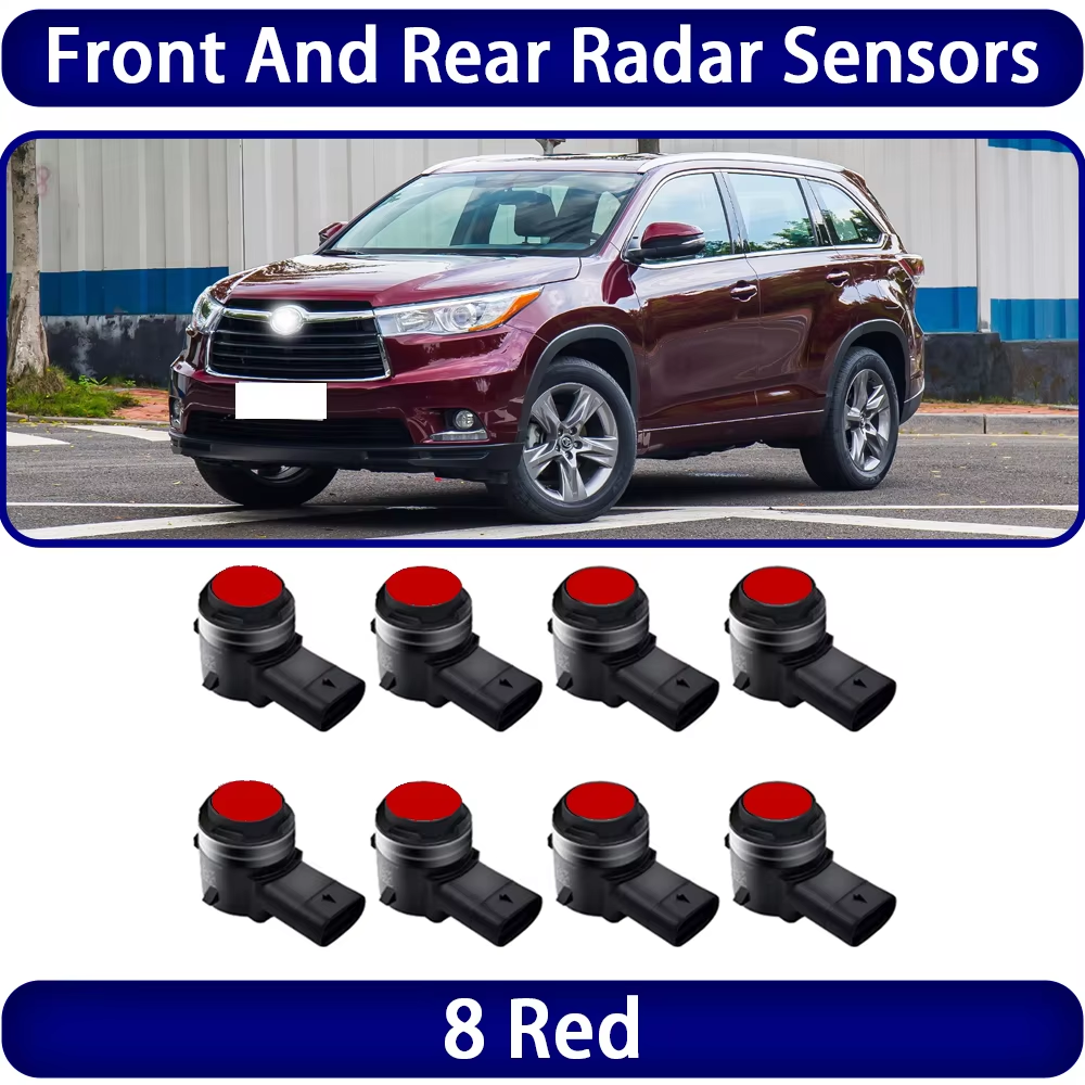 for Toyota Highlander Kluger XU50 2014 2015 2016 2017 2018 2019 OEM Car Parking Sensor Kit Buzzer Alarm Reverse Radar Detector System
