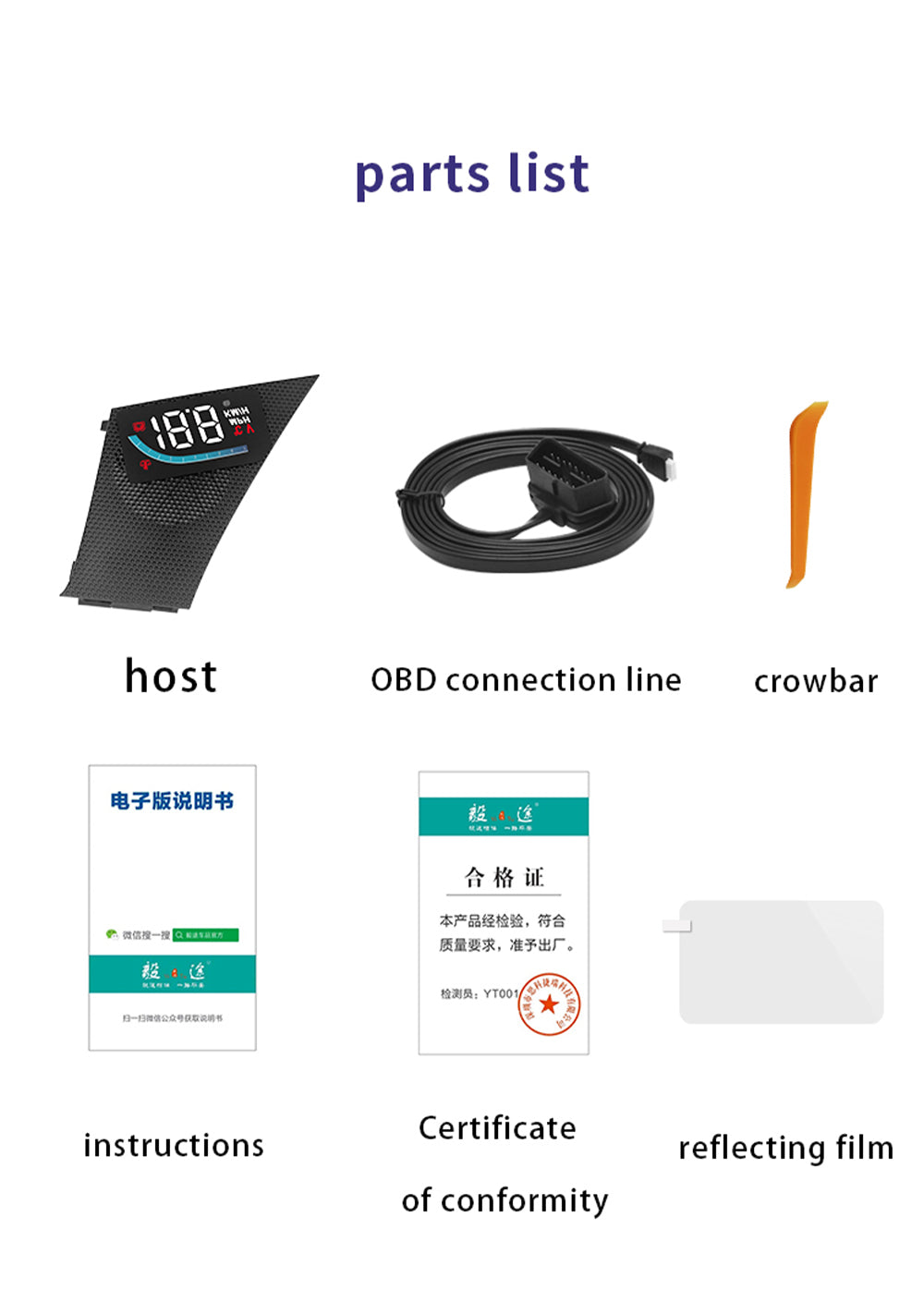 for Toyota Mark X X120 2004-2009 Auto HUD Display Projector Alarm Head Up Display Speedometer