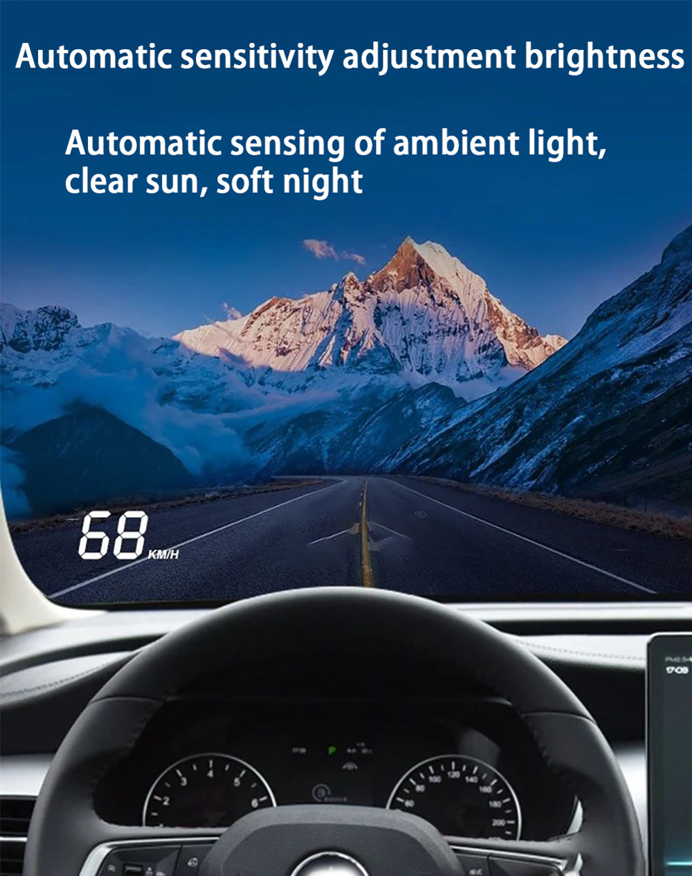 for BYD Qin DM EV Petrol 2012-2024 Auto HUD Display Projector Alarm Head Up Display Speedometer