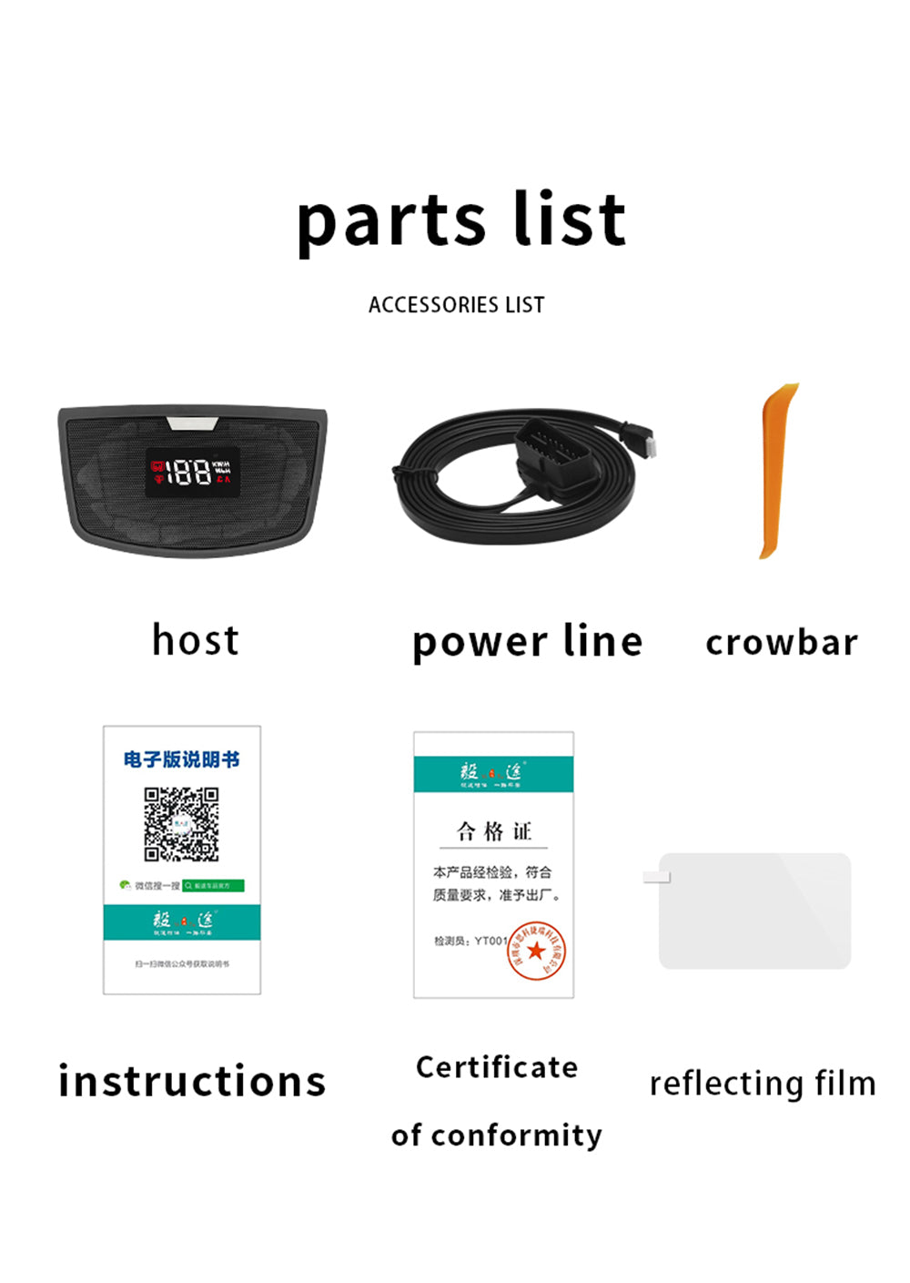 for BMW 3 4 Series F30 F31 F34 F35 F32 F33 F36 2012-2019 Auto HUD Display Projector Alarm Head Up Display Speedometer