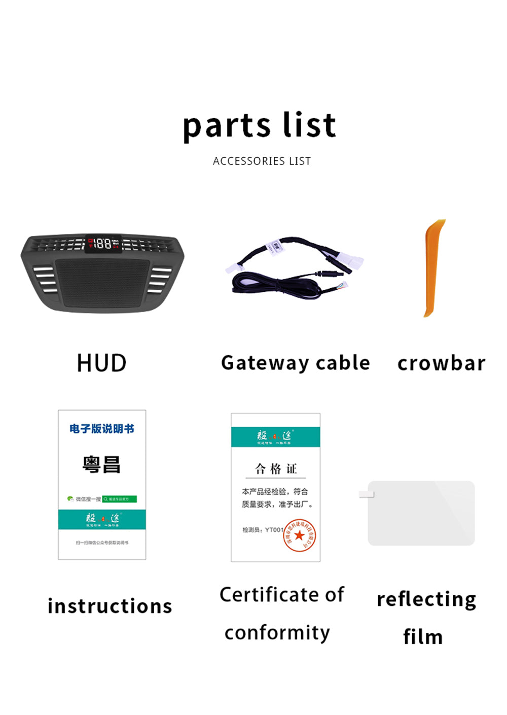 for BMW X1 F48 X2 F39 2016-2023 Auto HUD Display Projector Alarm Head Up Display Speedometer