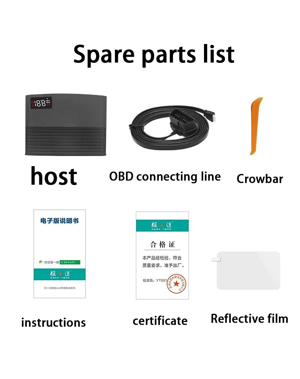 for Ford Mustang 6 Mk6 S550 2015-2023 Auto HUD Display Projector Alarm Head Up Display Speedometer