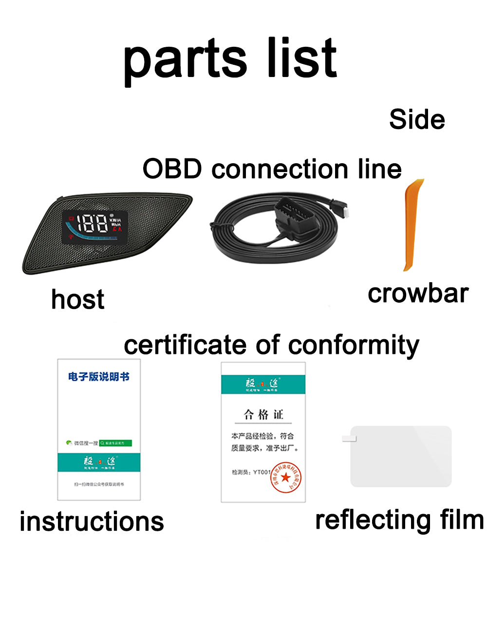 for Chevrolet Holden Equinox 2018-2024 Auto HUD Display Projector Alarm Head Up Display Speedometer