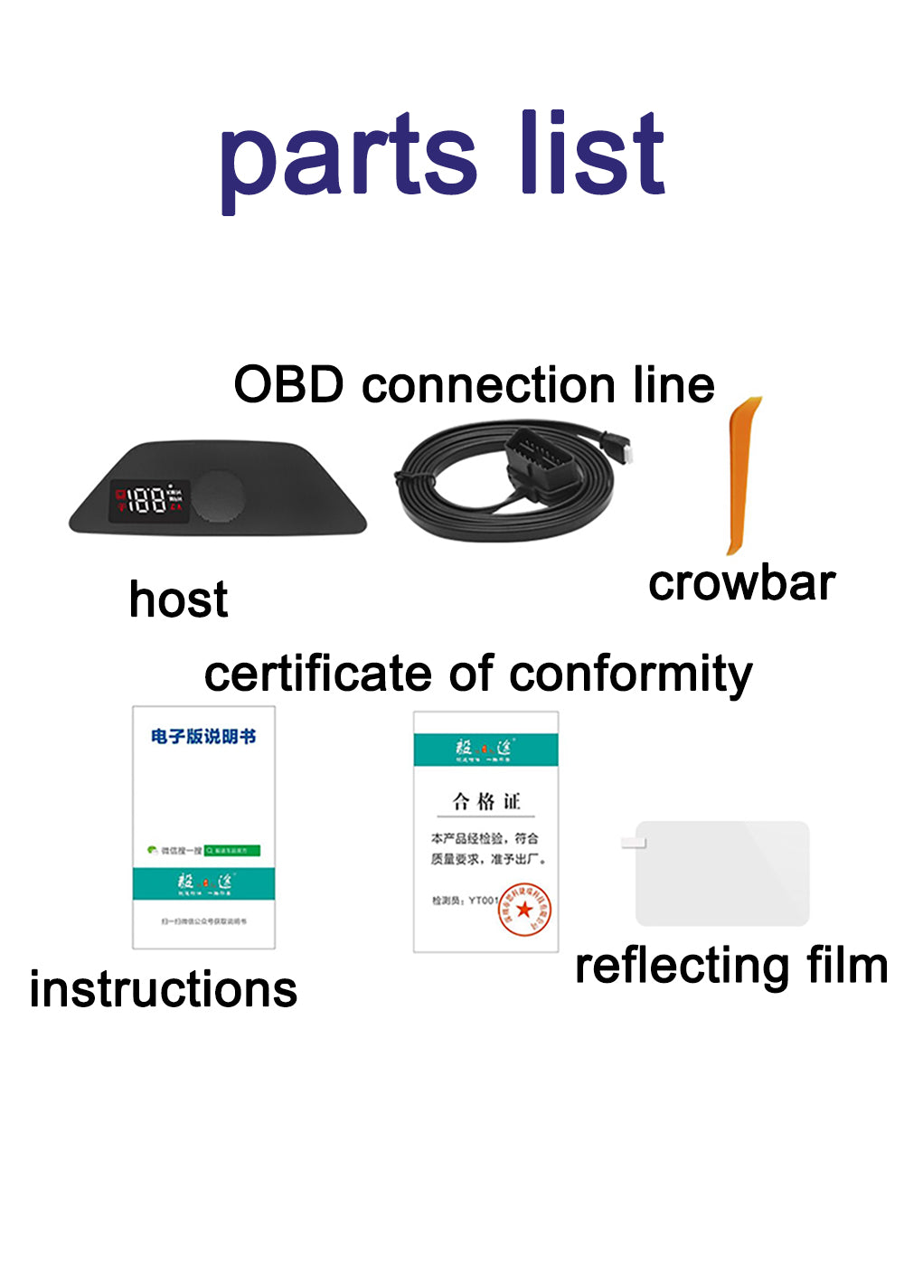 for BYD Qin DM EV Petrol 2012-2024 Auto HUD Display Projector Alarm Head Up Display Speedometer