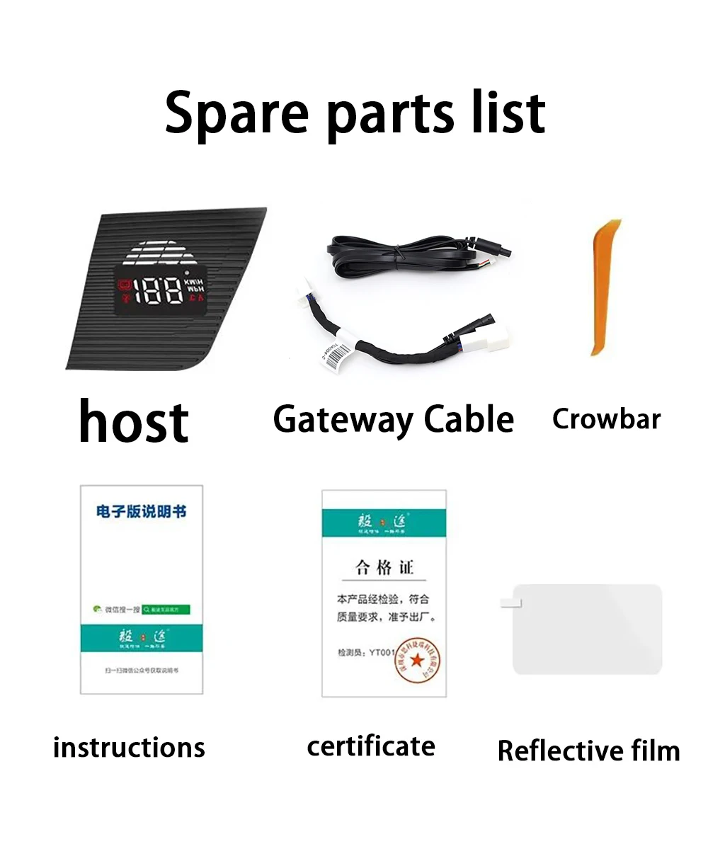 for Toyota Harrier Venza XU80 2020–2025 Auto HUD Display Projector Alarm Head Up Display Speedometer