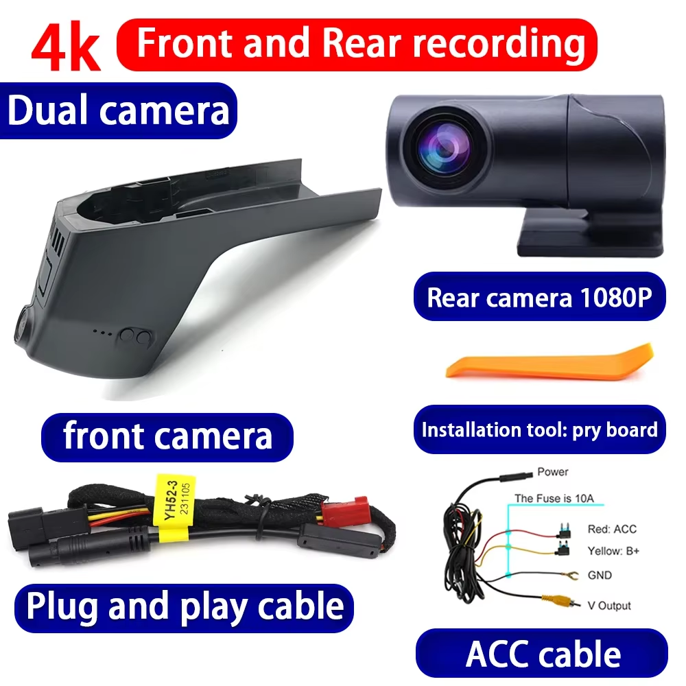 for BMW 8 Series G14 G15 X5 M G05 G18 2019-2025 4K Dash Cam Wifi Camera Video Recorder