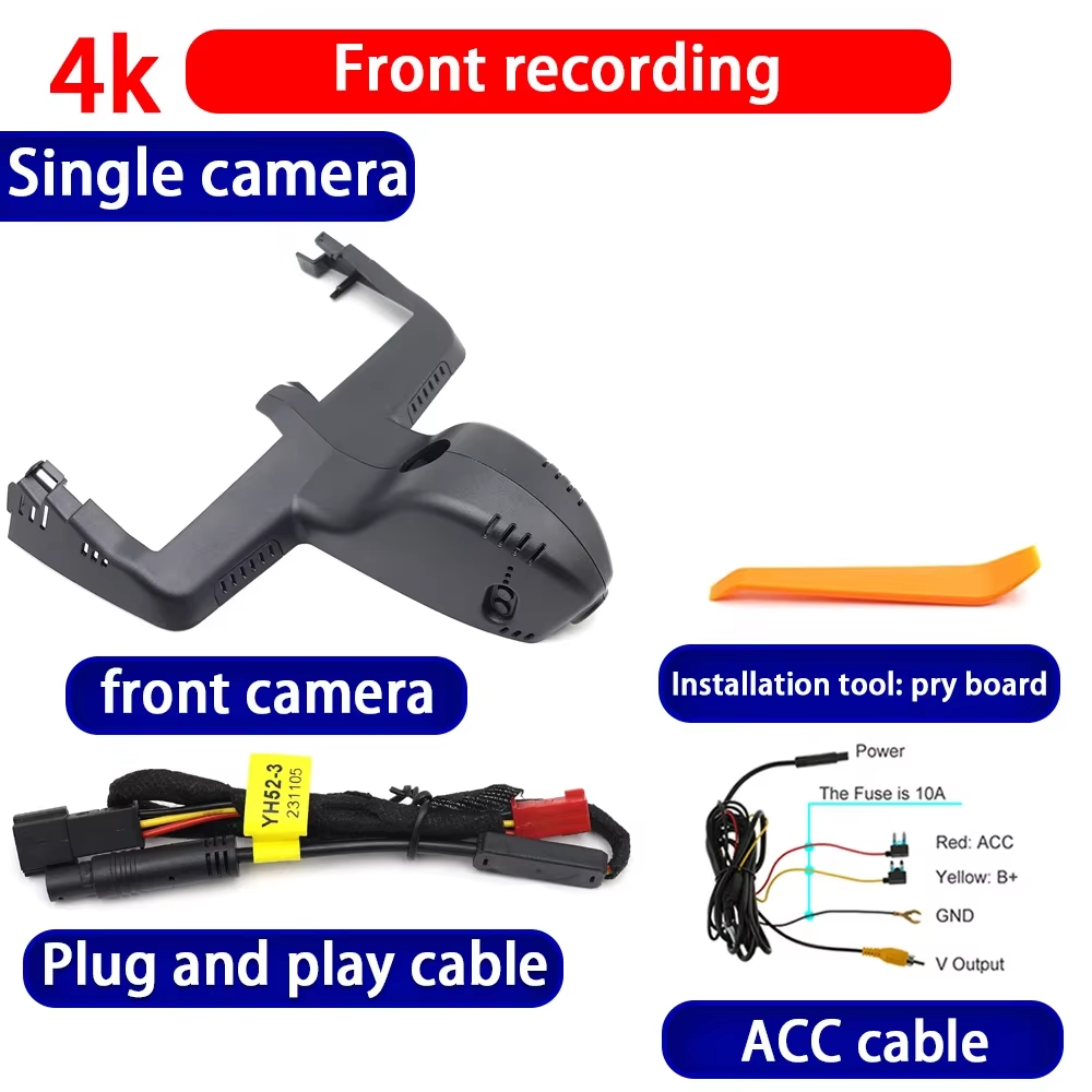 for BMW X4 G02 F98 X6 G06 M F96 2018-2025 4K Dash Cam Wifi Camera Video Recorder