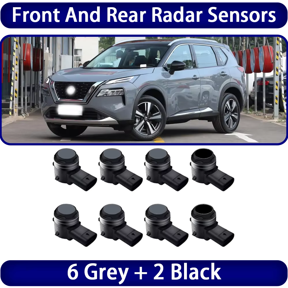 for Nissan X Trail X-Trail Rogue T32 2013-2022 OEM Car Parking Sensor Kit Buzzer Alarm Reverse Radar Detector System