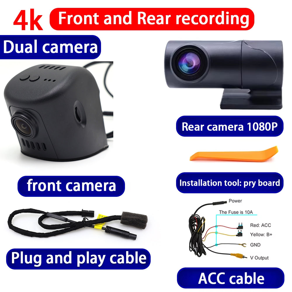 for Bentley Bentayga Flying Spur 2016-2025 4K Dash Cam Wifi Camera Video Recorder