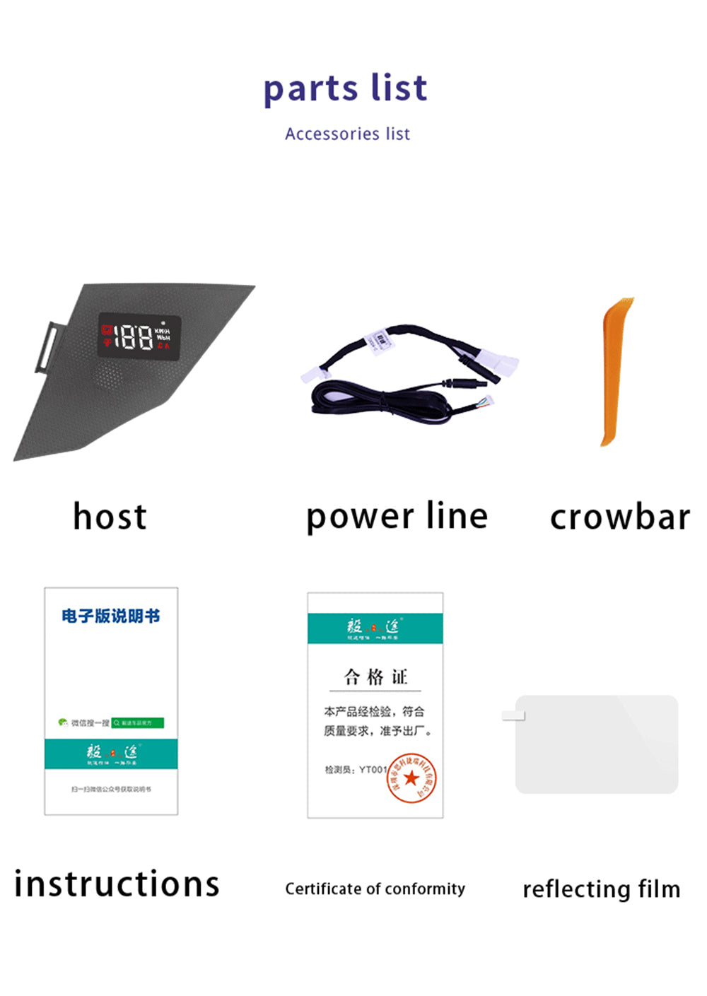 for Toyota C-HR CHR C HR AX10 AX50 2016–2024 Auto HUD Display Projector Alarm Head Up Display Speedometer