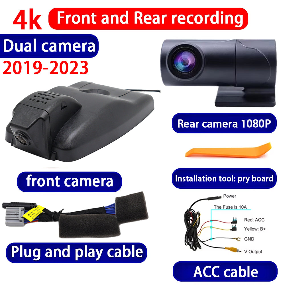 for Toyota Avalon XX50 2019 2020 2021 2022 2023 2024 2025 4K Dash Cam Wifi Camera Video Recorder