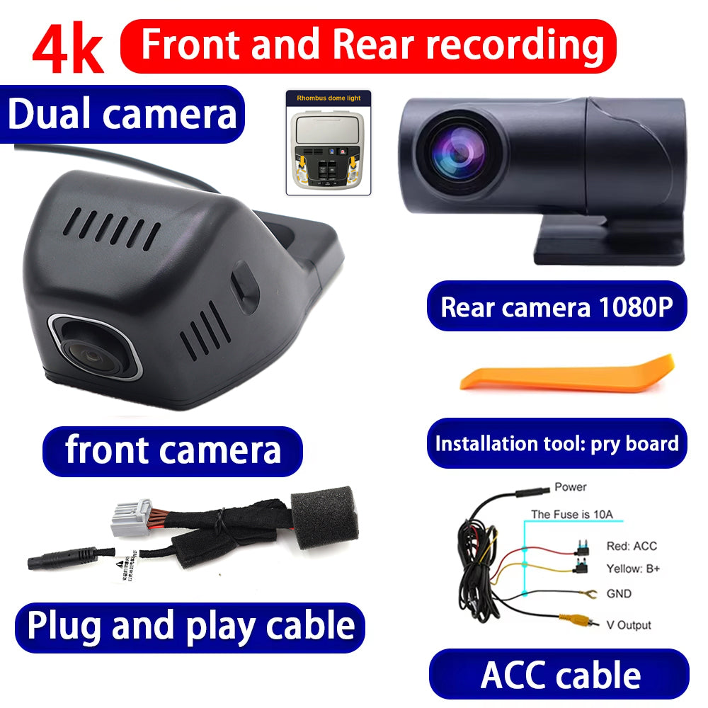 for Honda Clarity FCV Pilot Ridgeline e:Ny1 e:N1 e N1 Ny1 2160P 4K Dash Cam Wifi Camera Video Recorder