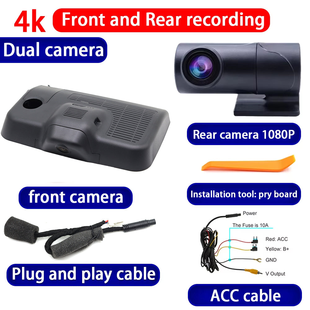 for Honda Civic 10 10th Gen FC FK Insight ZE4 2016-2022 2160P 4K Dash Cam Wifi Camera Video Recorder