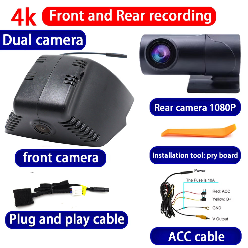 for Honda Accord 11 Mk11 CY 2023 2024 2025 2160P 4K Dash Cam Wifi Camera Video Recorder