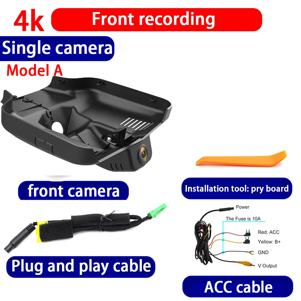 for Geely Binray Binrui Cool 2018-2025 4K Dash Cam Wifi Camera Video Recorder