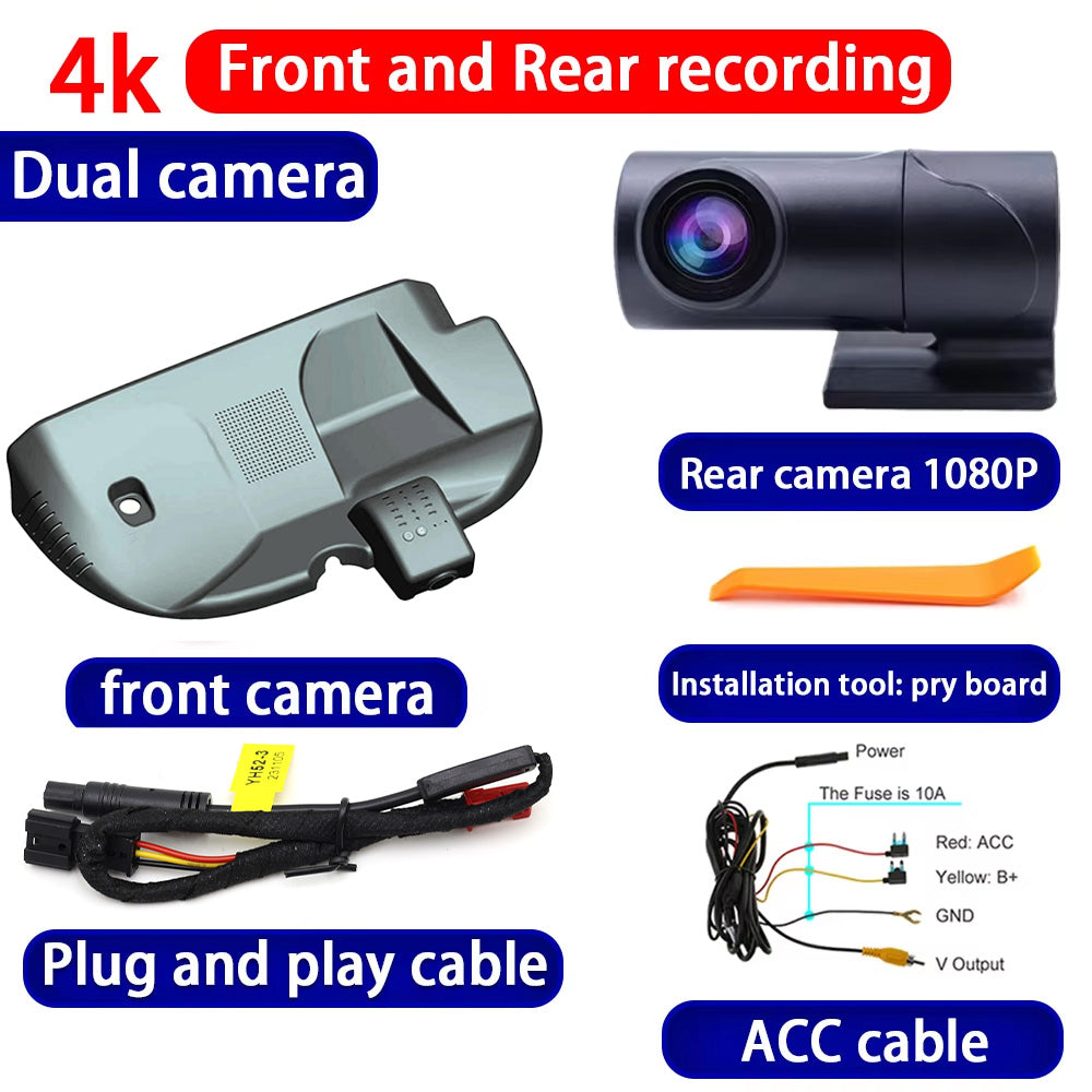 for Lincoln Corsair U625 2019 2020 2021 2022 HUD 4K Dash Cam Wifi Camera Video Recorder