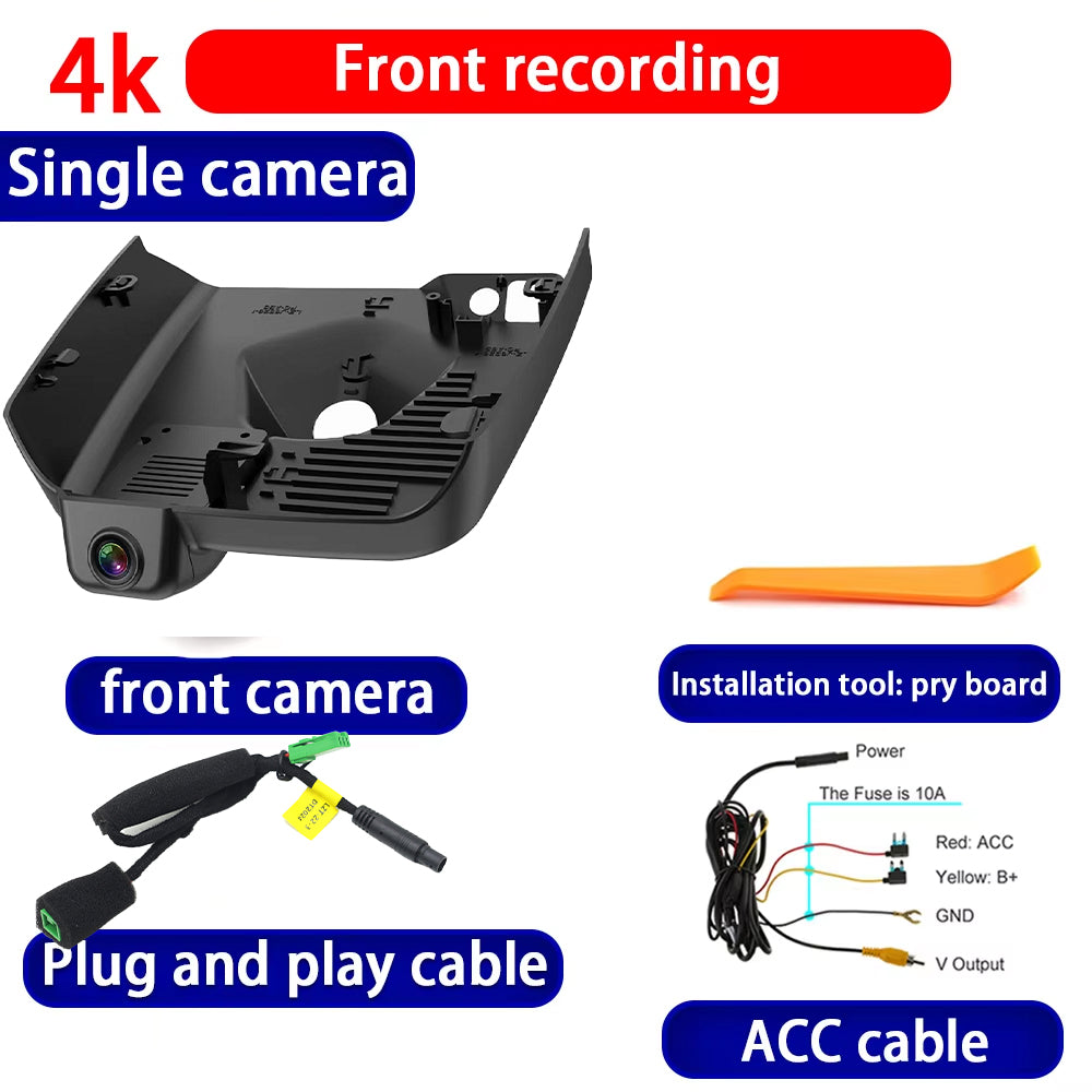 for Lynk & Co 01 Facelift 2023 2024 2025 4K Dash Cam Wifi Camera Video Recorder