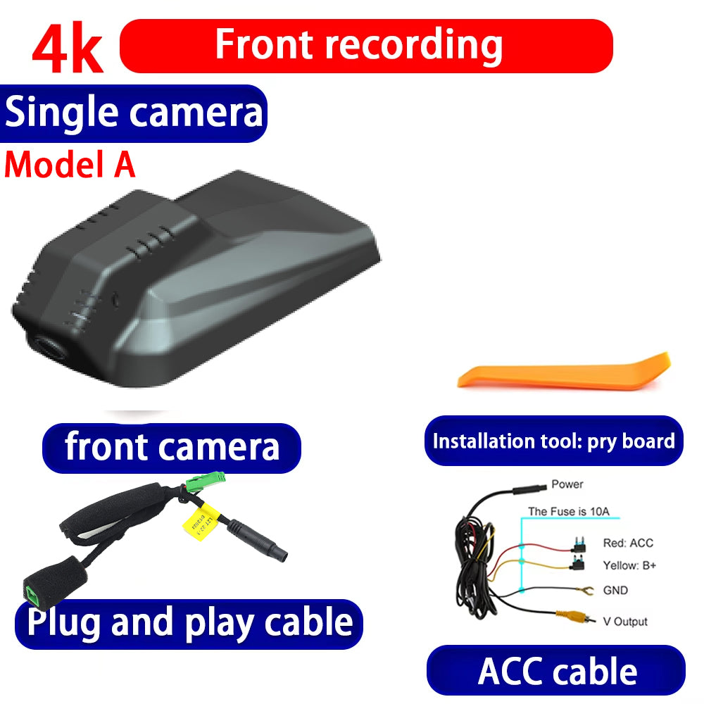 for Lynk & Co 03 03+ 2018 2019 2020 2021 2022 2023 4K Dash Cam Wifi Camera Video Recorder