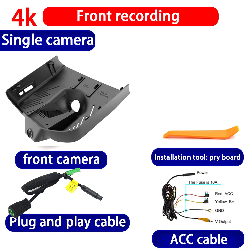 for Lynk & Co 02 2018 2019 2020 2021 2022 2023 4K Dash Cam Wifi Camera Video Recorder