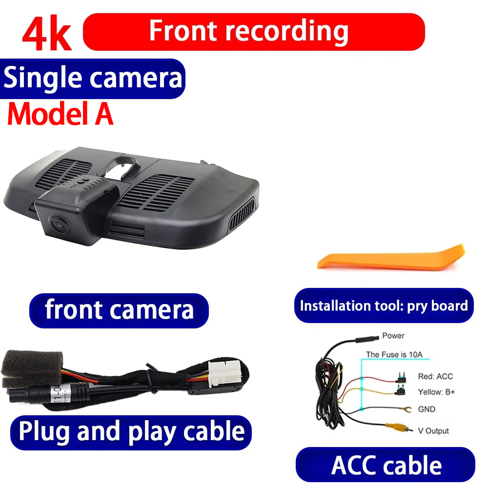 for Mercedes Benz V Class EQV e Vito Valente Metris V260 V220 V250 W447 4K Dash Cam Wifi Camera Video Recorder