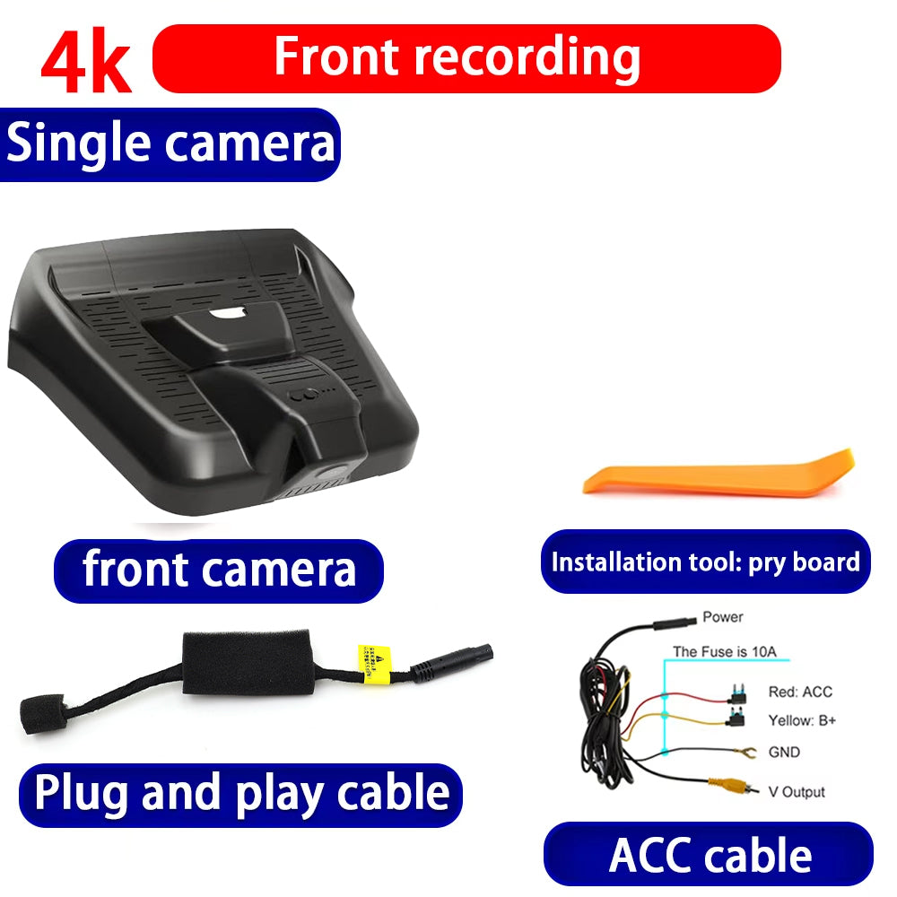 for Geely Galaxy E8 2024 2025 2026 4K Dash Cam Wifi Camera Video Recorder