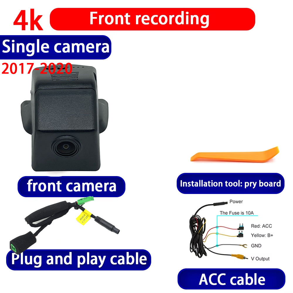 for Lynk & Co 01 CX11 2017 2018 2019 2020 2021 2022 4K Dash Cam Wifi Camera Video Recorder