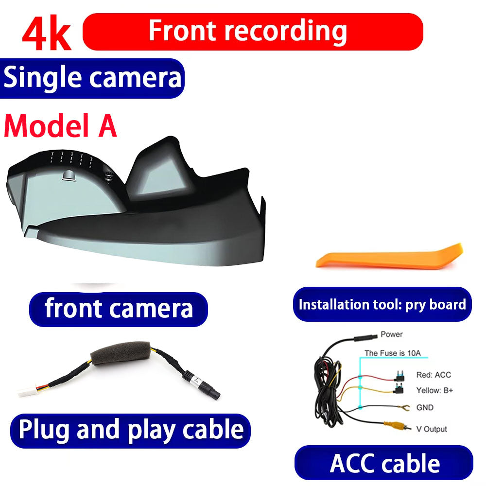 for Geely Borui GE GT 2018 2019 2020 2021 4K Dash Cam Wifi Camera Video Recorder