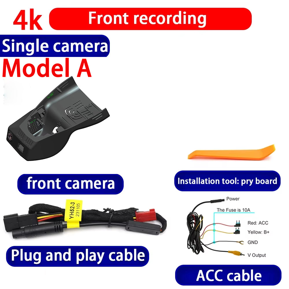 for BMW 3 4 Series G20 G21 G81 G80 M3 G22 G23 G26 G82 G83 M4 Facelift 2025 4K Dash Cam Wifi Camera Video Recorder