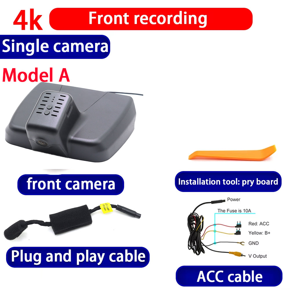 for Geely Okavango Haoyue L Proton X90 Livan 9 Aletra RL9 4K Dash Cam Wifi Camera Video Recorder