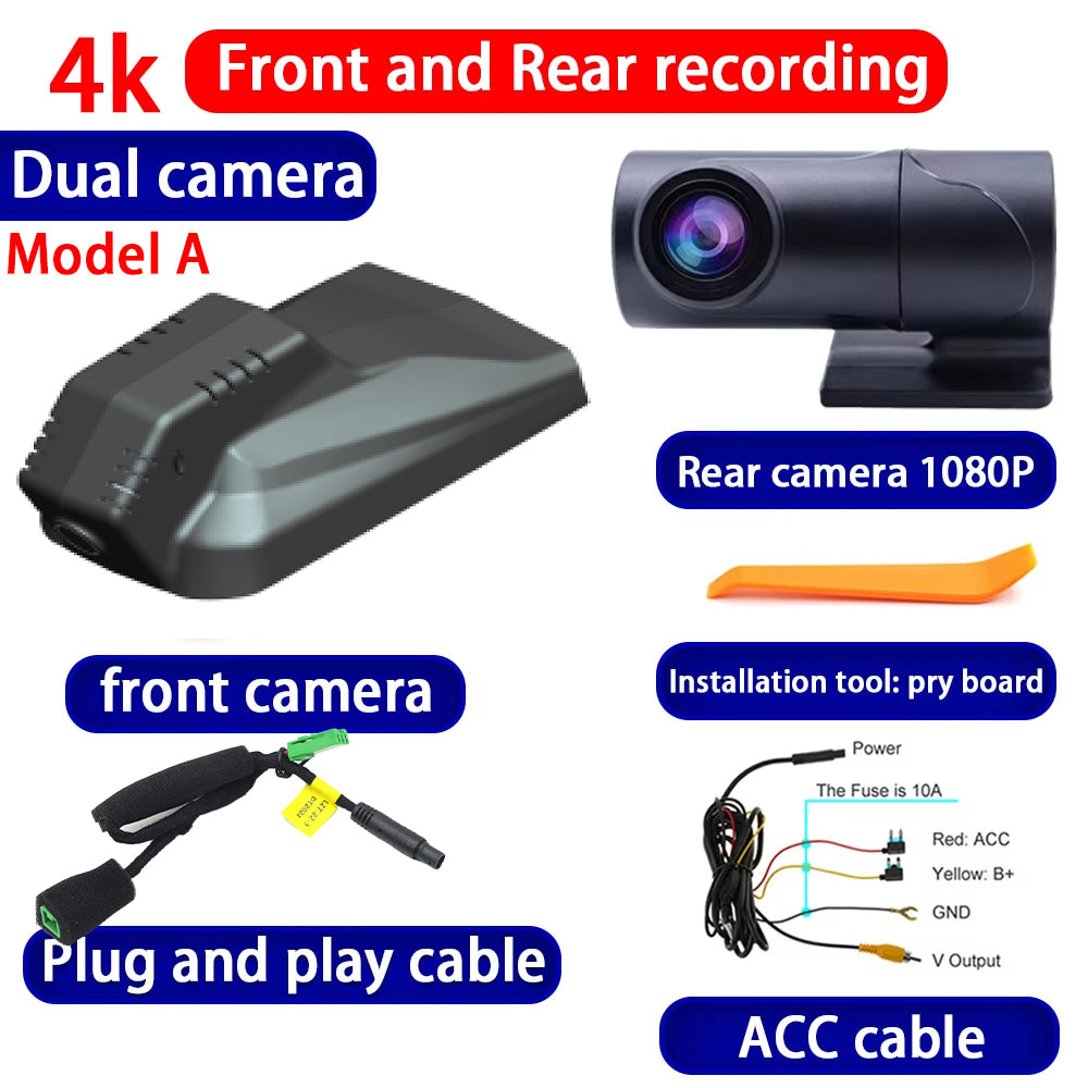 for Lynk & Co 03 03+ 2018 2019 2020 2021 2022 2023 4K Dash Cam Wifi Camera Video Recorder